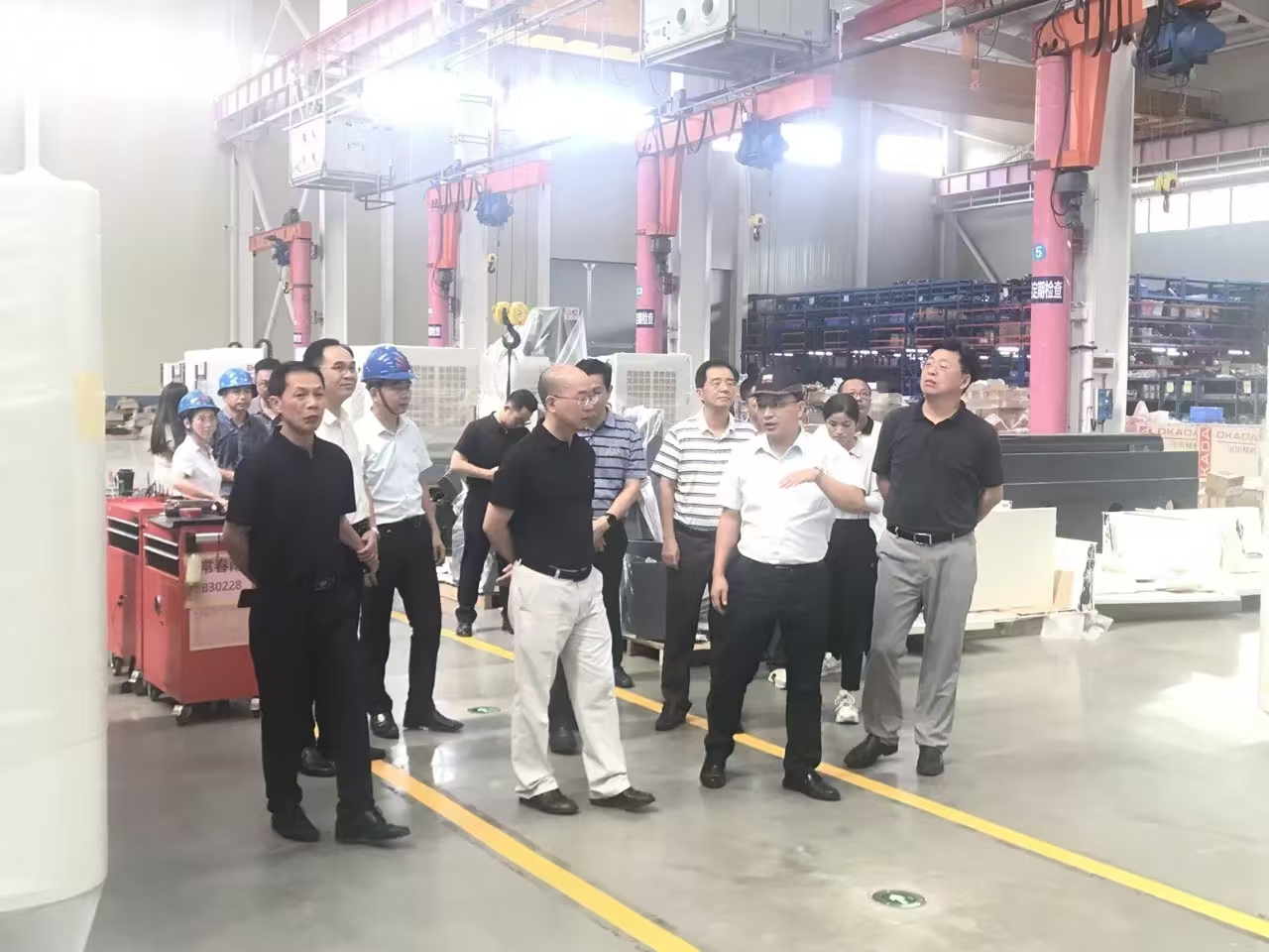 德力數控熱烈歡迎肇慶市領導到端州區開展“項日落地集中督導日”